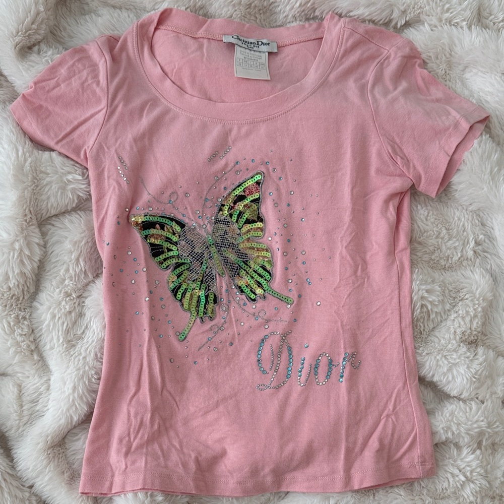 Vintage Dior butterfly tee